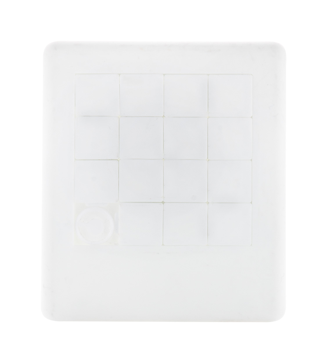 Plastic sliding puzzle MELANIE - white