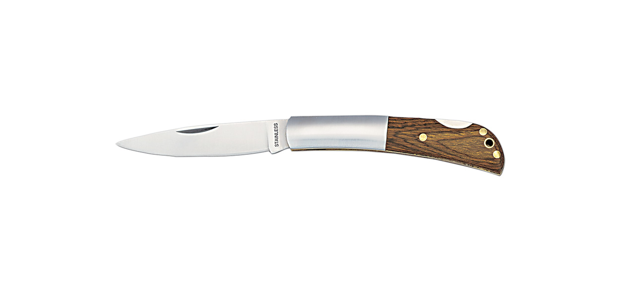Metal closing knife WOON - brown