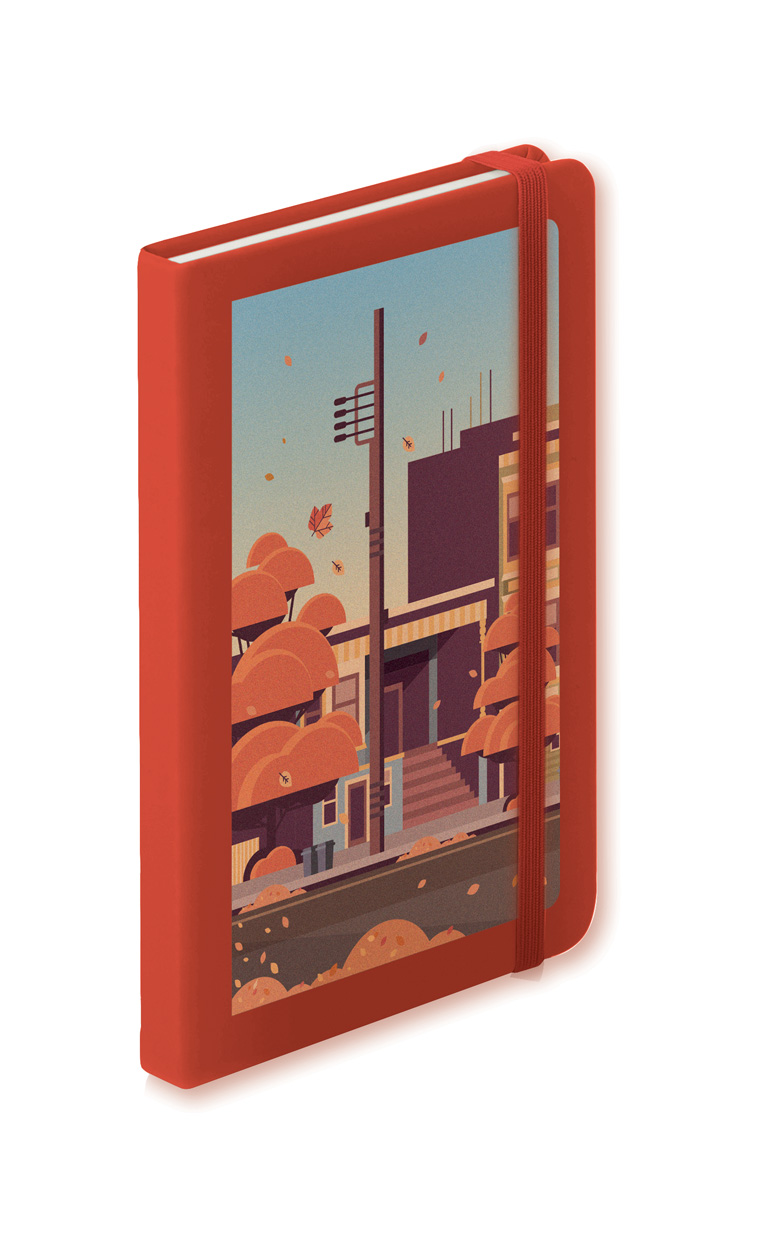 Nopuk Line A5 blok Červená Nopuk Line A5 blok Červená