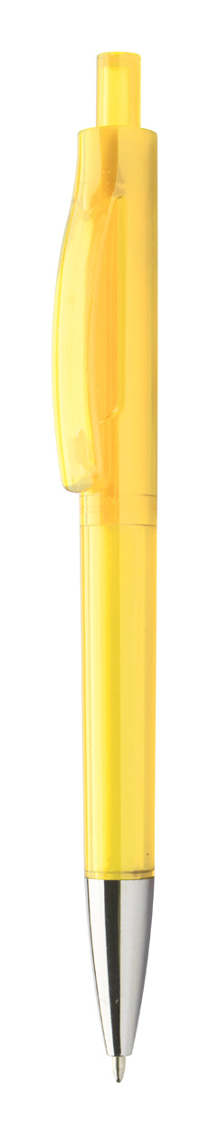 Plastové kuličkové pero VELNY s transparentním tělem