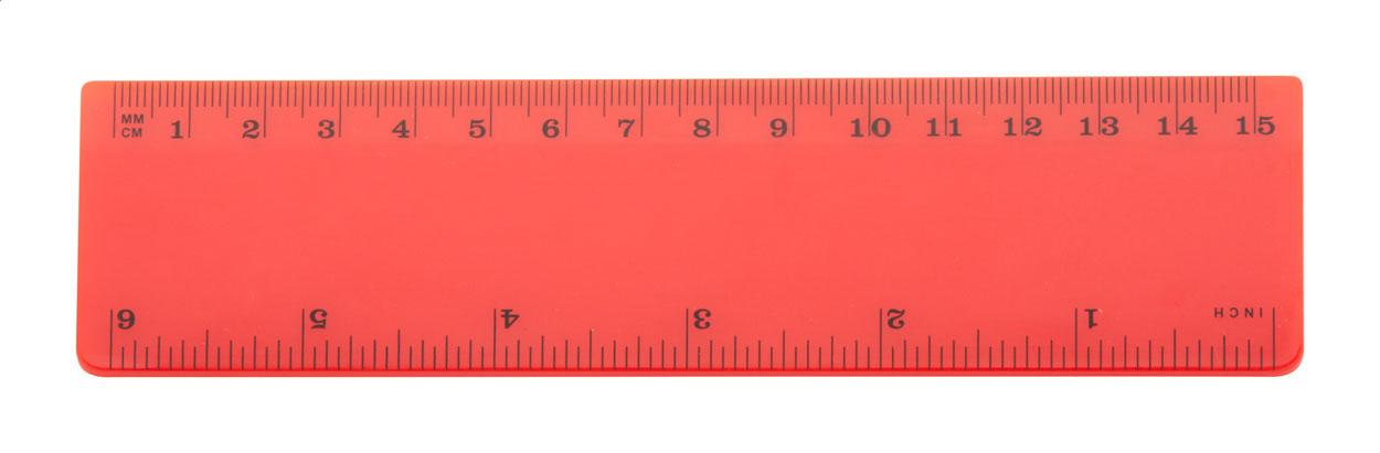 Plastové pravítko HEBE, 15 cm