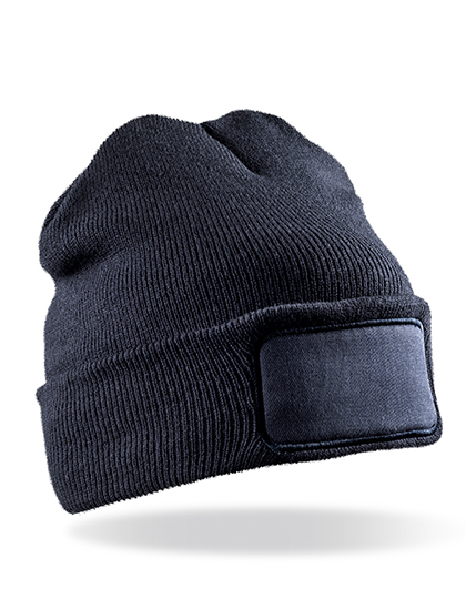 Beanie Result Genuine Recycled Recycled Double Knit Printers Beanie