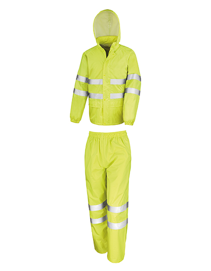 Bunda Result Safe-Guard High Vis Waterproof Suit Fluorescent Yellow