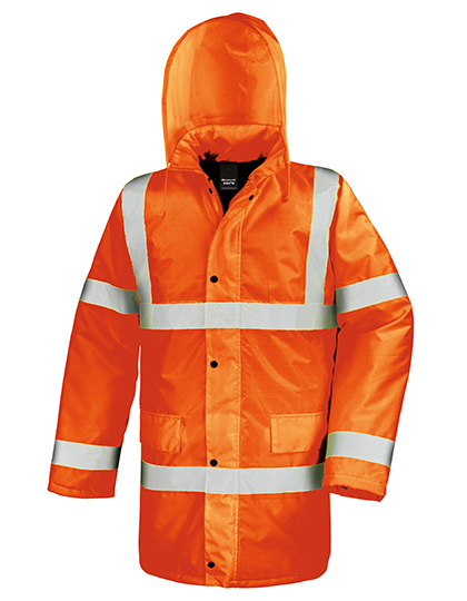 Bunda Result Safe-Guard High Vis Motorway Coat Bunda Result Safe-Guard High Vis Motorway Coat