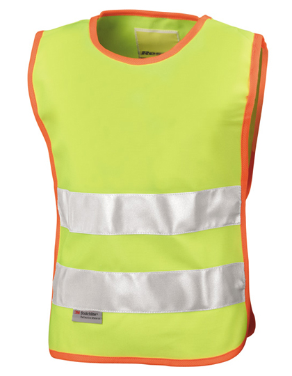 Dětská zimní vesta Result Safe-Guard Junior High Vis Tabard Using 3M™ Fluorescent Yellow
