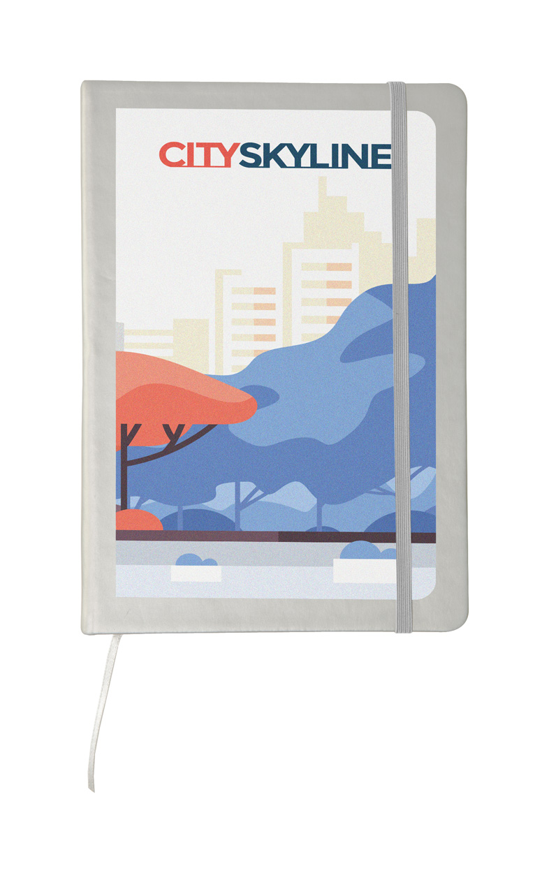 Nopuk Blank A5 poznámkový blok Stříbrná Nopuk Blank A5 poznámkový blok Stříbrná