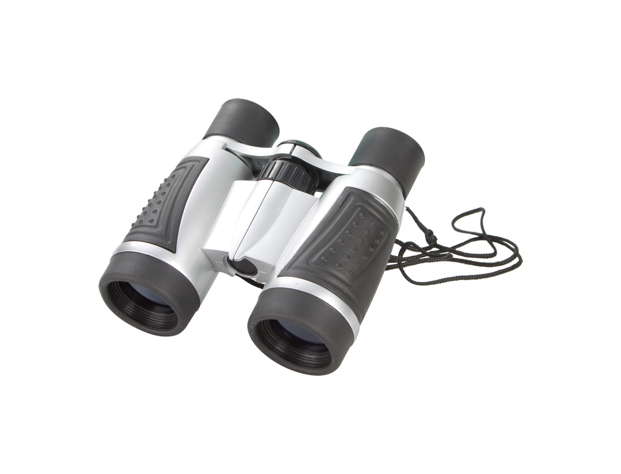 Plastic binoculars SAILOR with nylon case - black
