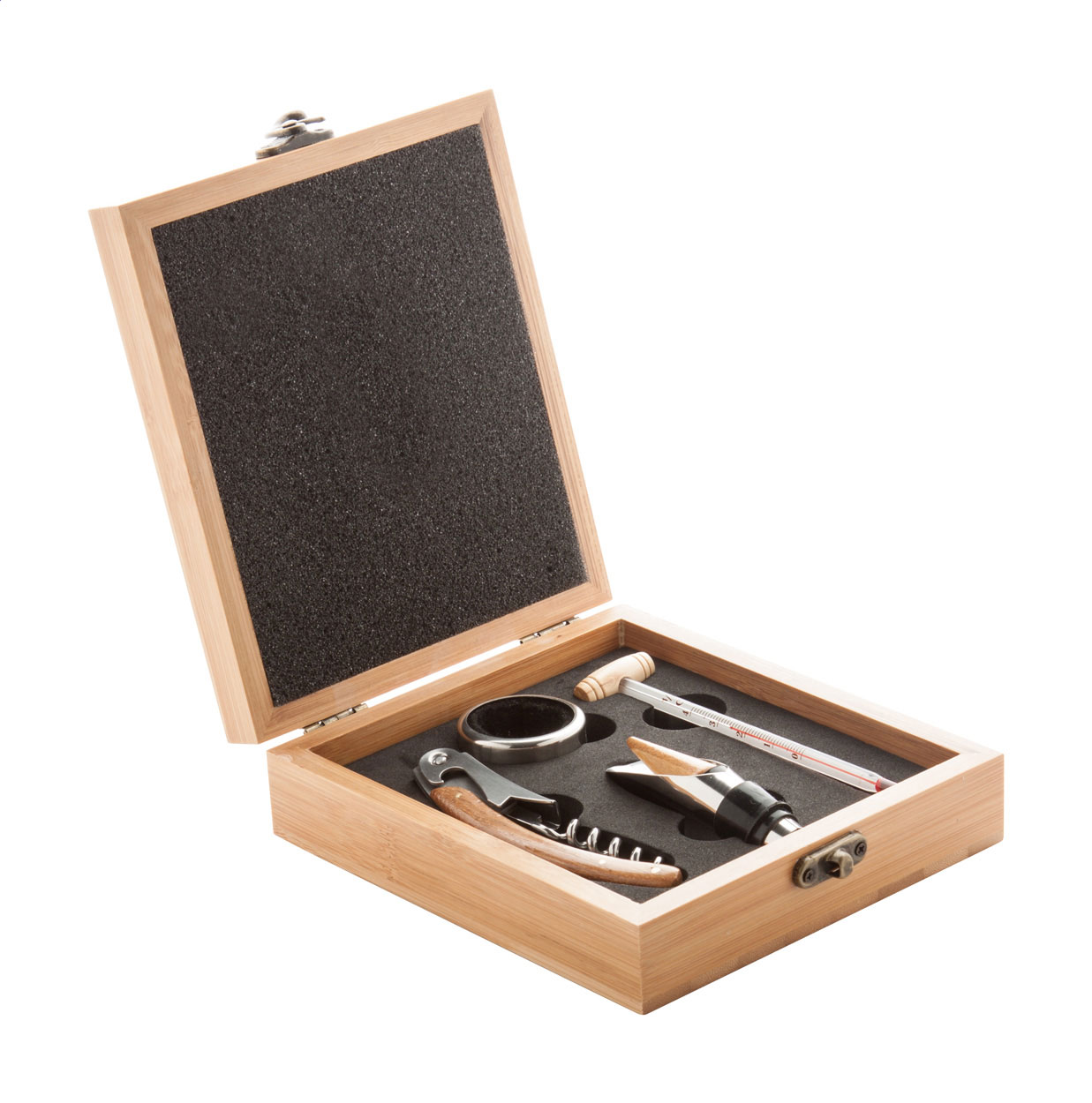 Sada příslušenství k vínu GODELLO, 4 ks - hnědá