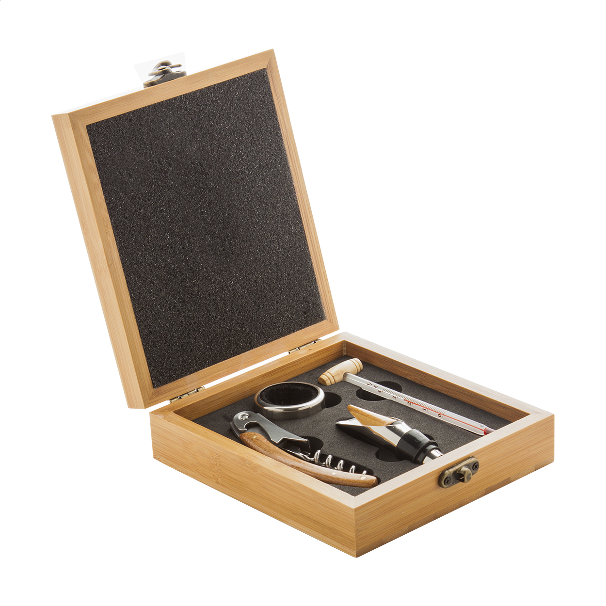 Sada příslušenství k vínu GODELLO, 4 ks - hnědá