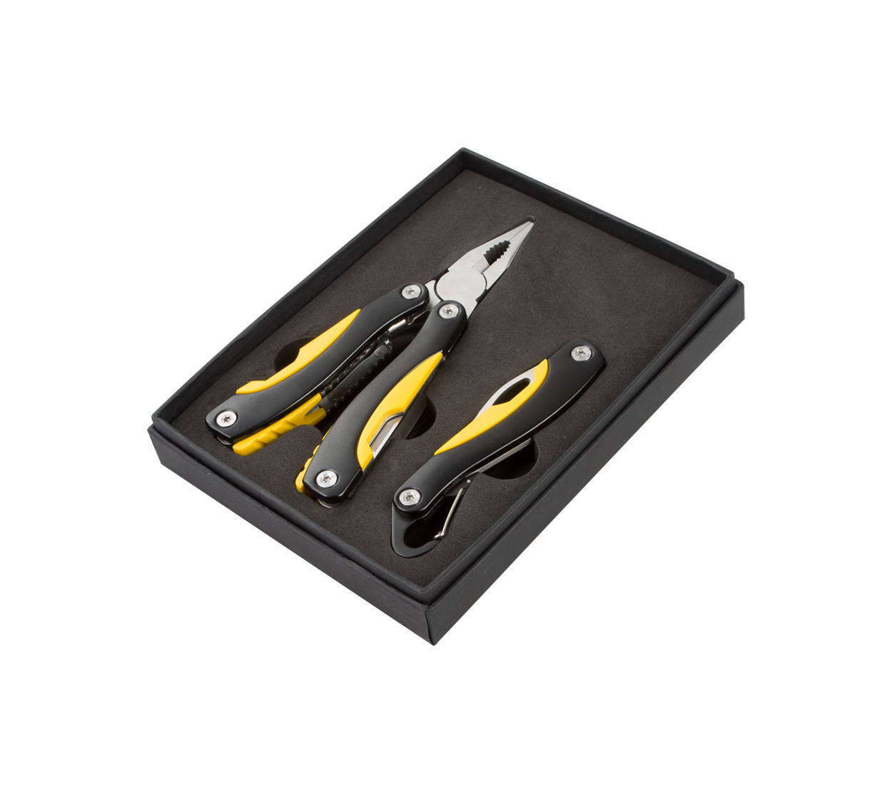 Set of multifunction tools and knife FACTORY - black / yellow