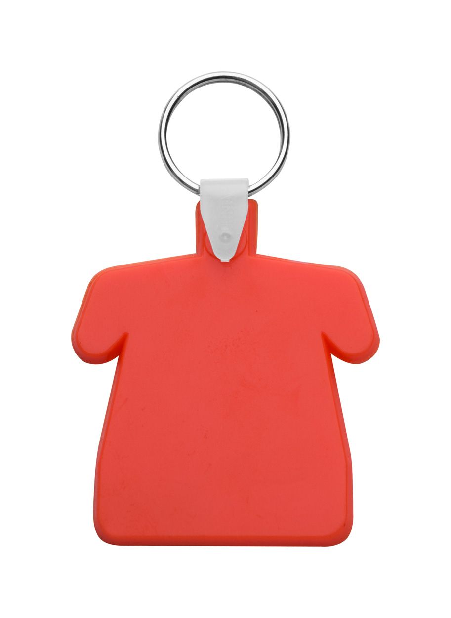 Plastic keyring POLO in the shape of a T-shirt