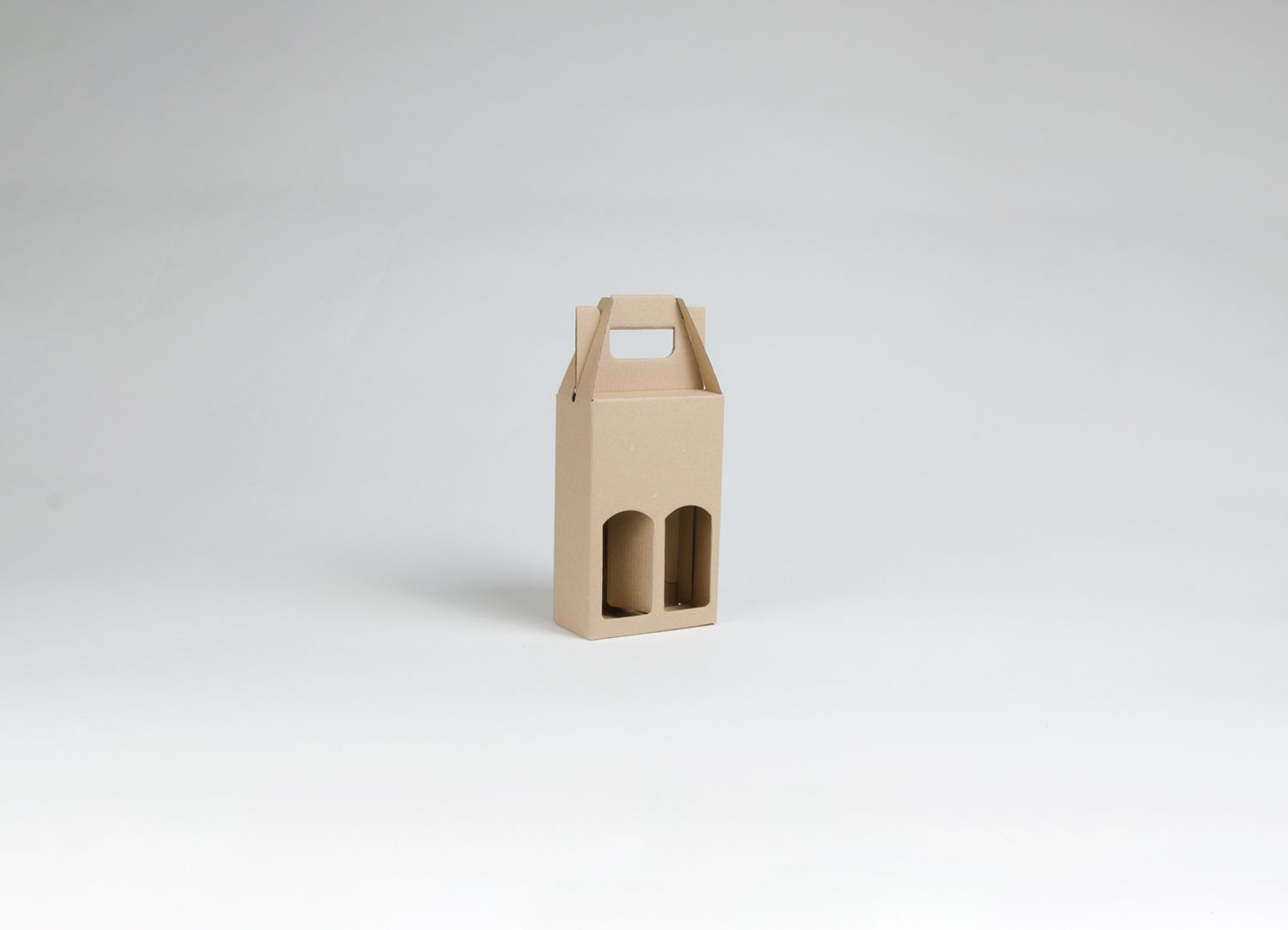 Papírová krabice na 2 vinné miniatury MINI NATURA Papírová krabice na 2 vinné miniatury MINI NATURA