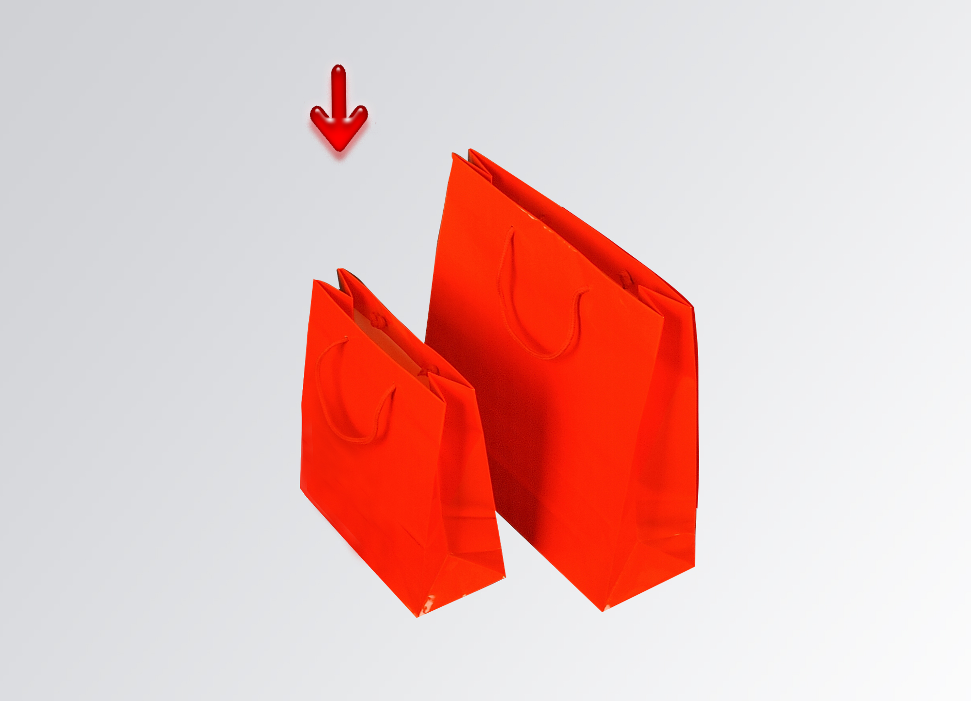 Papírová taška M2 RED s laminací Papírová taška M2 RED s laminací