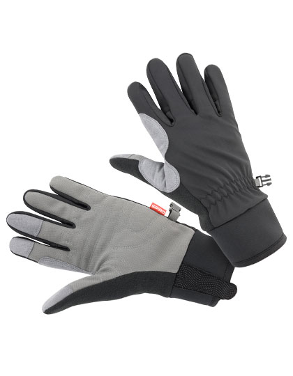 Pánské rukavice SPIRO Unisex Bikewear Long Gloves Black, Grey