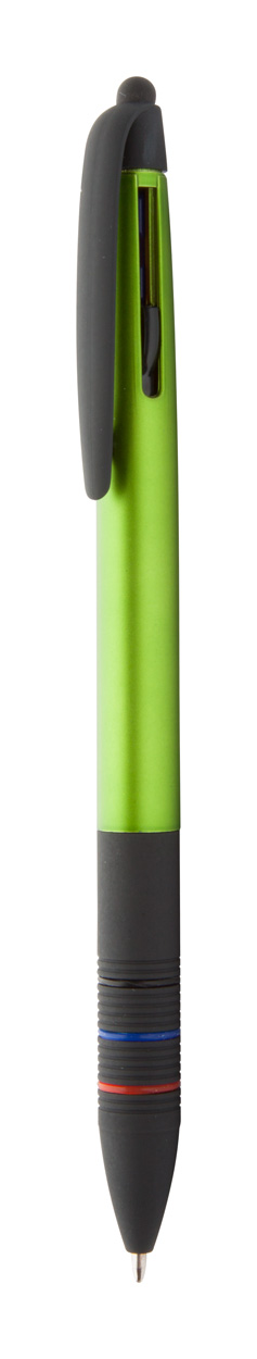 Plastic multi-coloured ballpoint pen TRIME with stylus