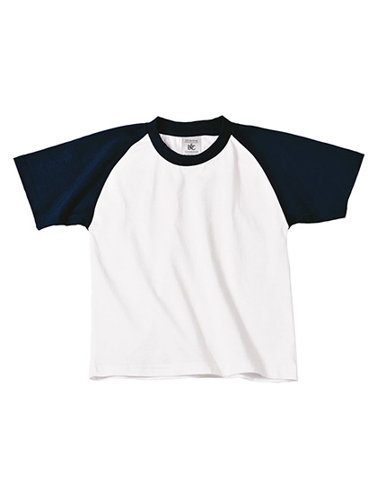 Dětské tričko s krátkým rukávem B&C Kids´ T-Shirt Base-Ball