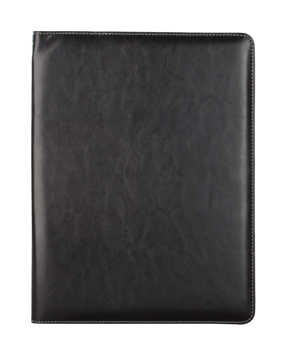 Conference folders PLANE A4 PU leather, A4 format - black