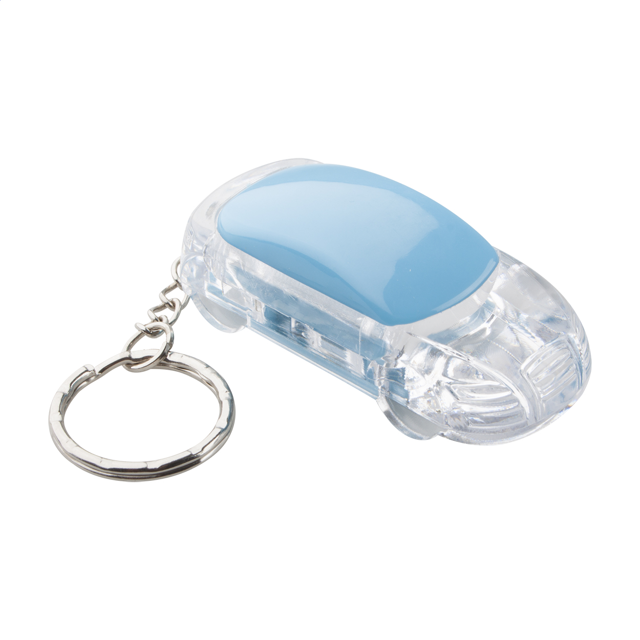 Plastový svítící přívěsek na klíče SKYWAY ve tvaru automobilu