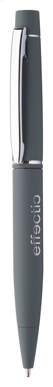 Kovové kuličkové pero WOBBY s pogumovaným povrchem