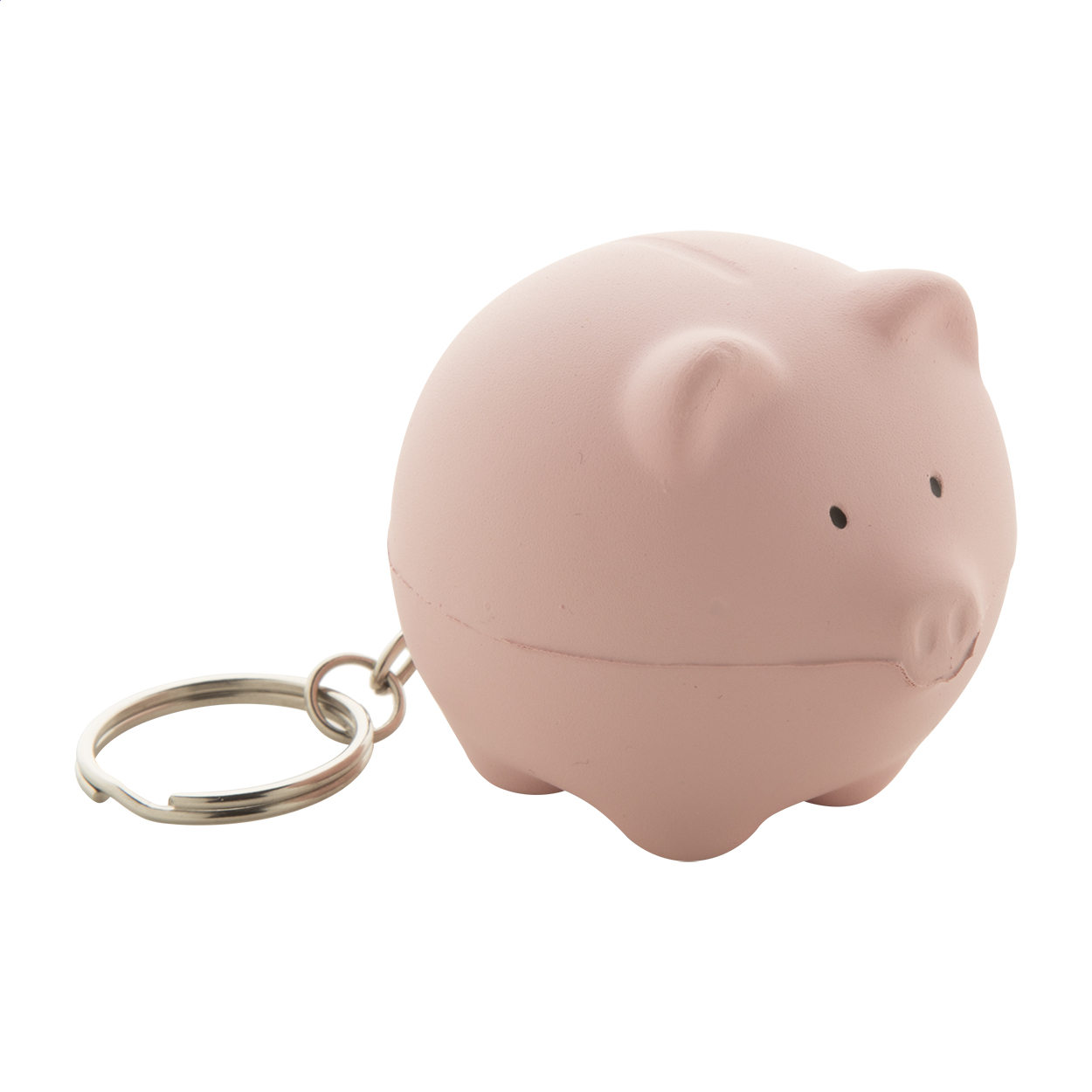 Antistresová pomůcka na klíče SNOWBALL ve tvaru prasátka - růžová