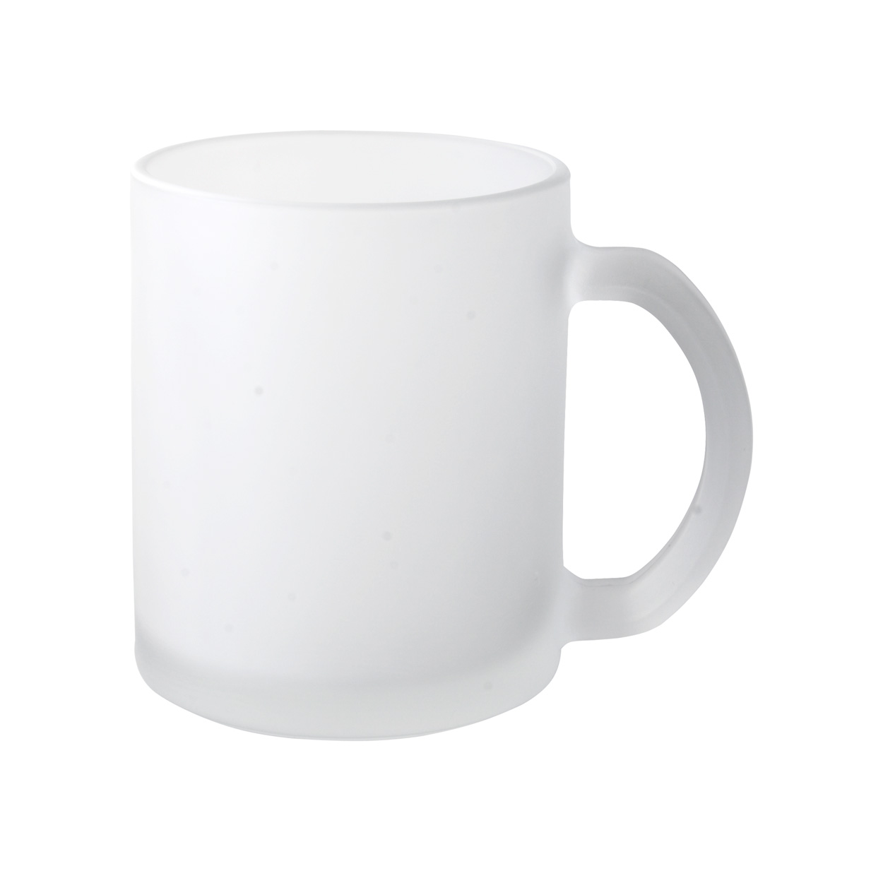 Glass mug FORSA, 300ml - white