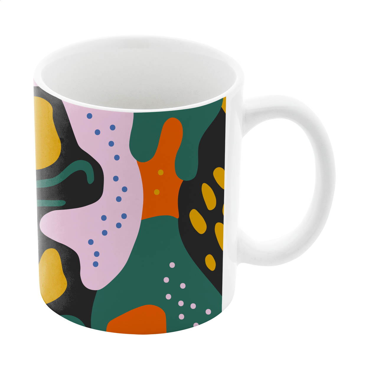 Keramický hrnek vhodný pro sublimaci MULTICOLOUR, 300 ml - bílá