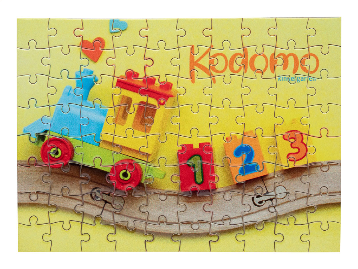 Papírové puzzle se sublimací MIZZLE, 80 dílků - bílá