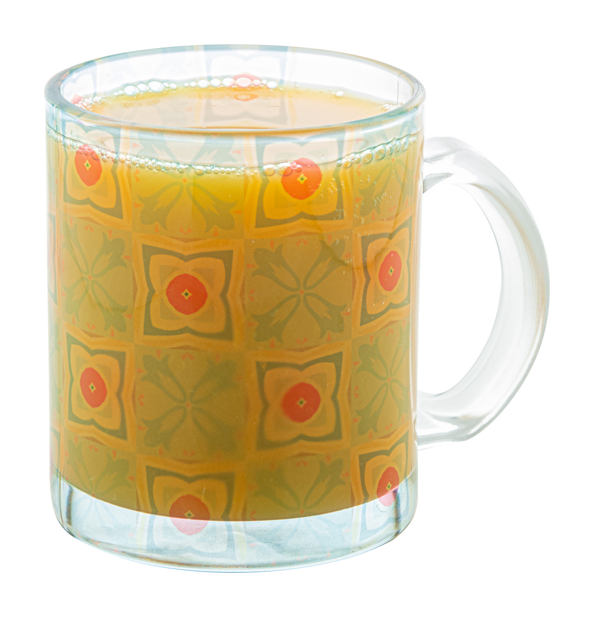 Glass mug for sublimation THROUSUB, 300 ml - transparent