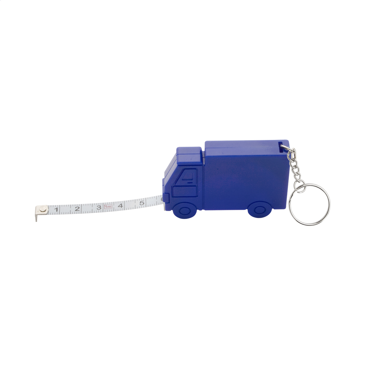 Plastový přívěsek na klíče se svinovacím metrem SYMMONS ve tvaru nákladního auta