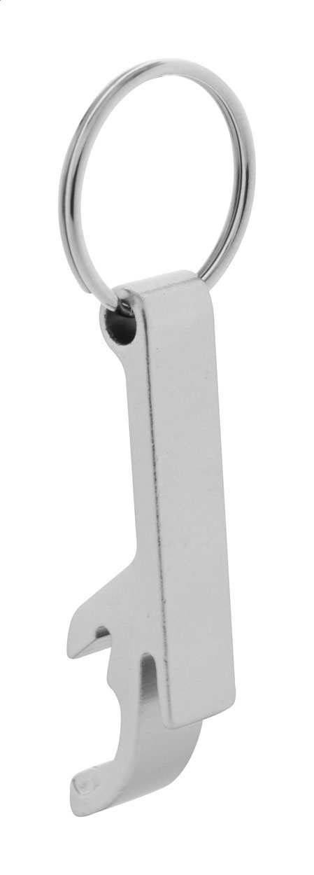 Kovový otvírák RUSSEL s kroužkem na klíče