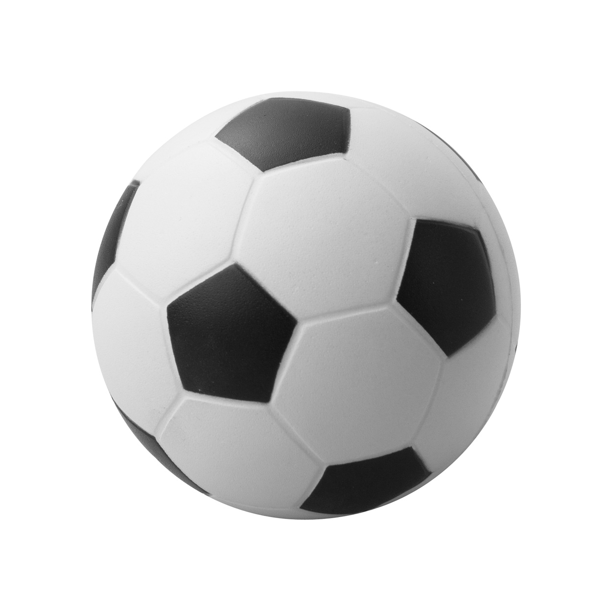 Antistresový fotbalový míč KICK - bílá / černá