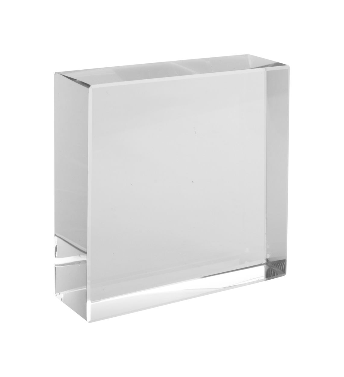 Glass paperweight LOUISVIL - transparent