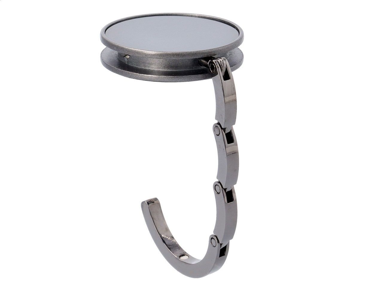 Kovový věšák na tašky PARIS s magnetem - stříbrná