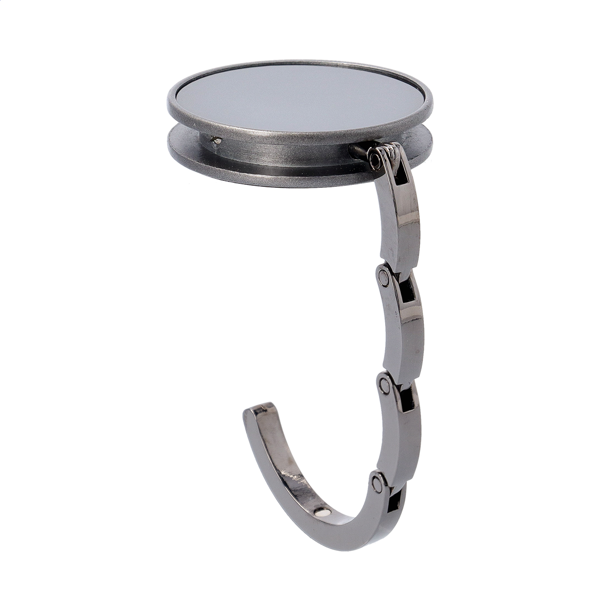 Kovový věšák na tašky PARIS s magnetem - stříbrná