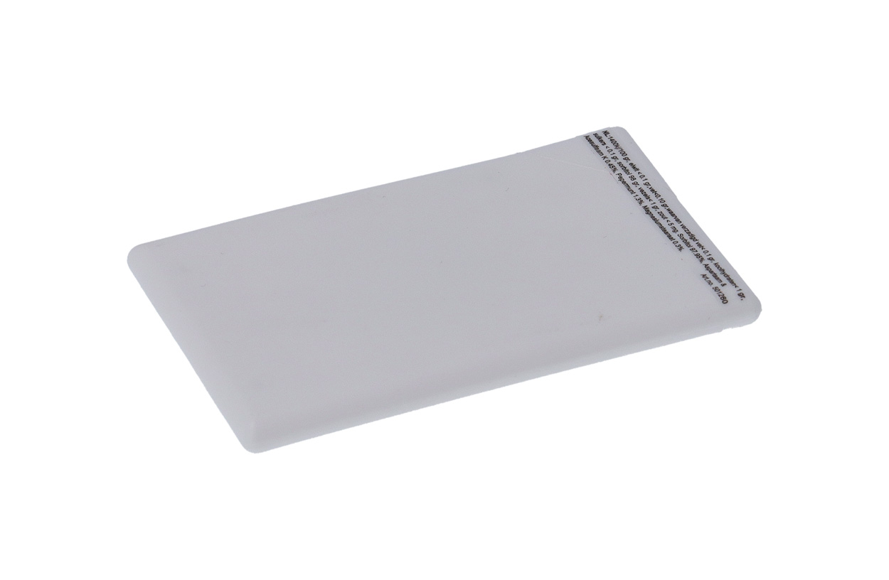 Plastová krabička s mentolovými bonbóny CARD - bílá