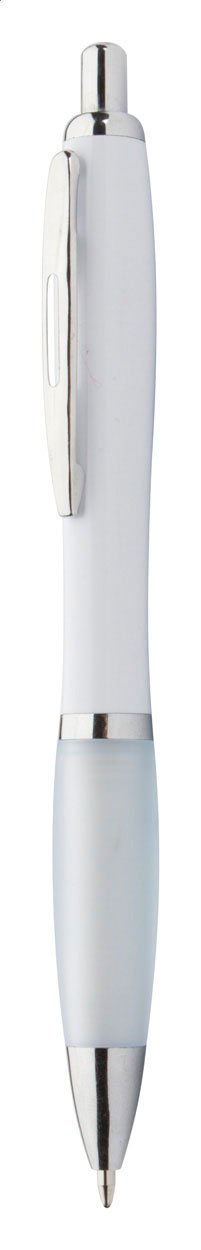 Plastové kuličkové pero WUMPY s barevným úchopem