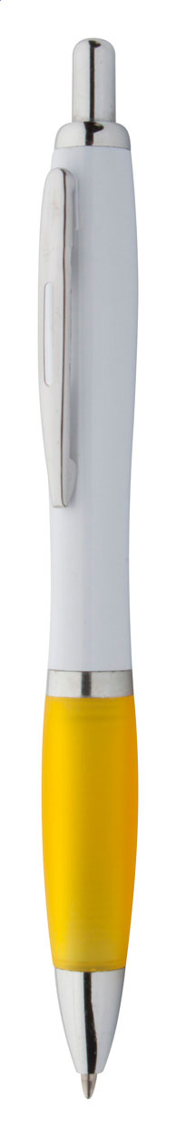 Plastové kuličkové pero WUMPY s barevným úchopem