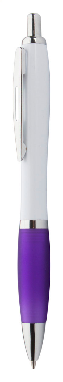 Plastové kuličkové pero WUMPY s barevným úchopem