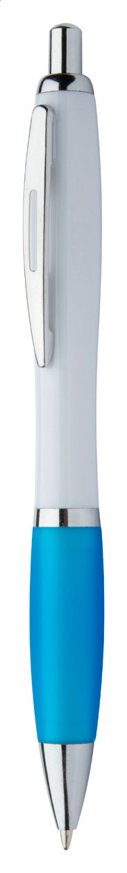 Plastové kuličkové pero WUMPY s barevným úchopem