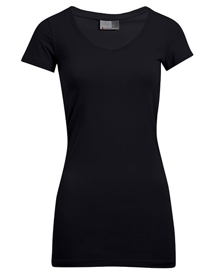 Women's Short Sleeve T-Shirt Promodoro Women´s Slim Fit V-Neck-T Long