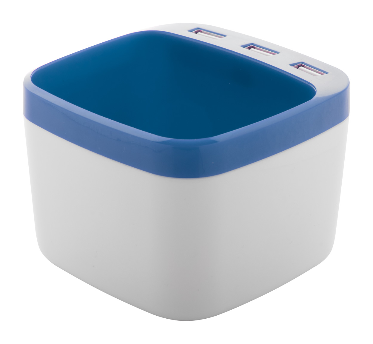 Warger pen holder with USB hub Blue, White