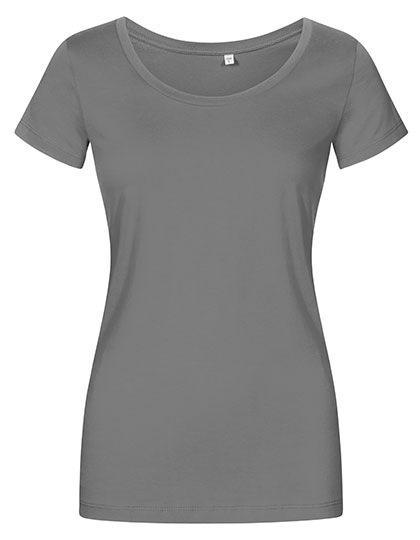 Dámské tričko s krátkým rukávem X.O by Promodoro Women´s Deep Scoop T-Shirt