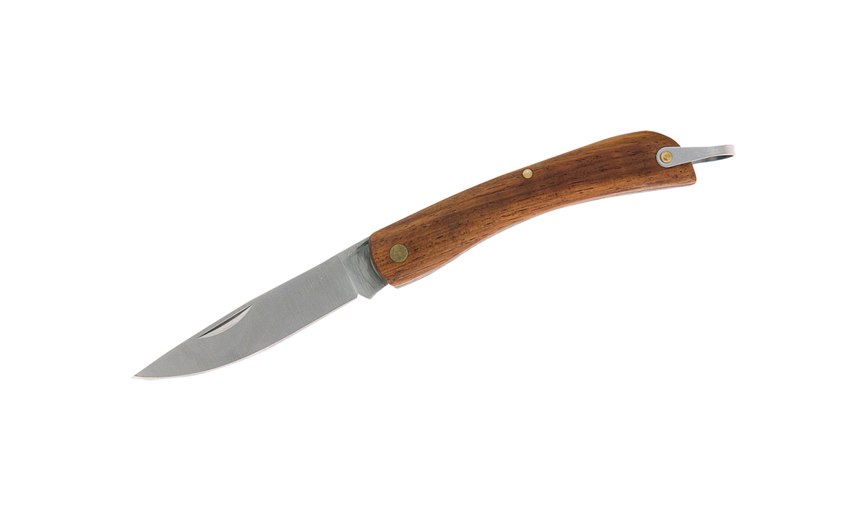 Zavírací kapesní nůž CAMPANA s dřevěnou rukojetí - hnědá