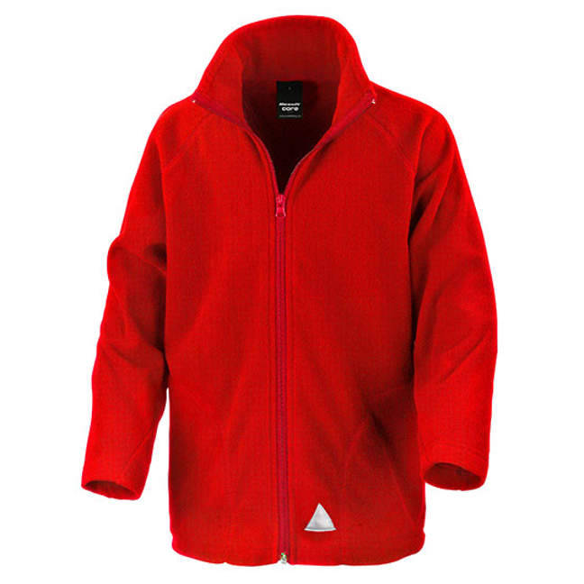 Bunda Result Core Youth Microfleece Jacket Red Bunda Result Core Youth Microfleece Jacket Red