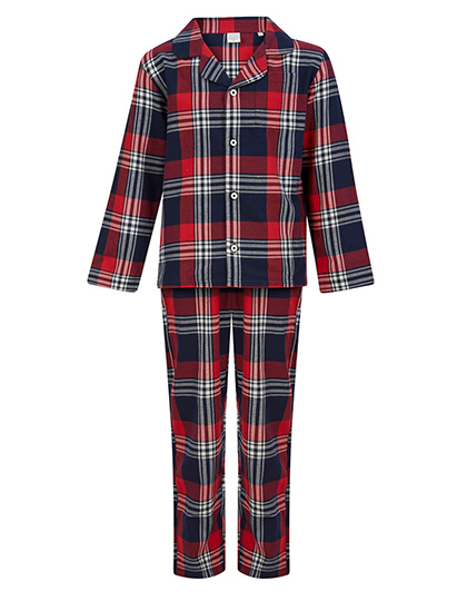 Pyžamo SF Minni Kids´ Tartan Lounge Set Red-Navy Check