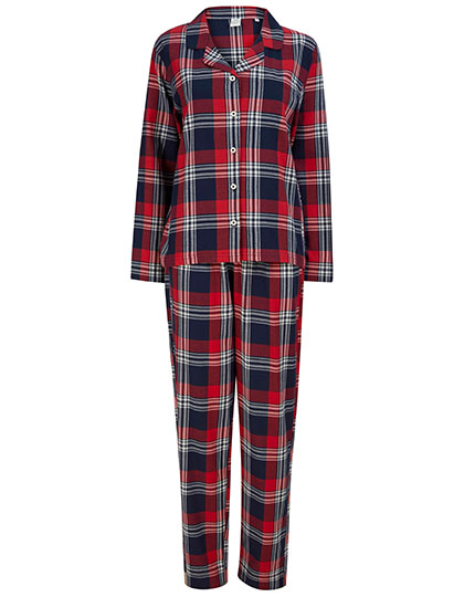 Pyžamo SF Women Women´s Tartan Lounge Set Red-Navy Check