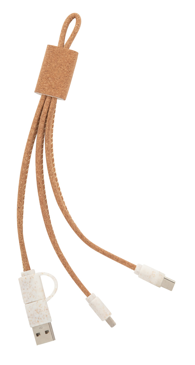 USB nabíjecí kabel KORUKU - přírodní