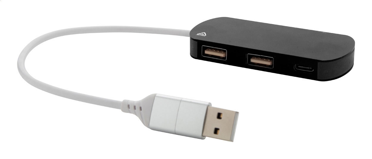 Kovový USB rozbočovač RALUHUB z recyklovaného hliníku