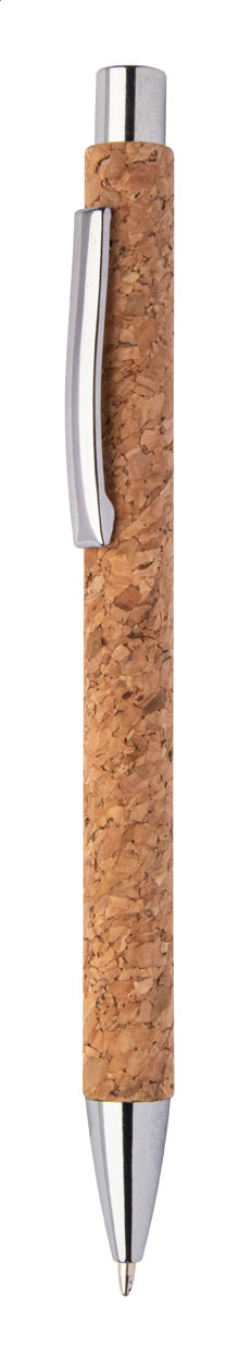 Papírové kuličkové pero CORZHAN s korkovým povrchem - přírodní
