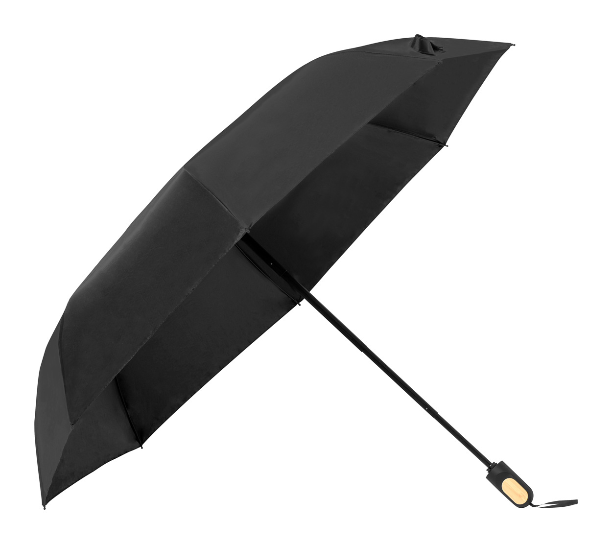 Manual umbrella BARBRA made of recycled material - black